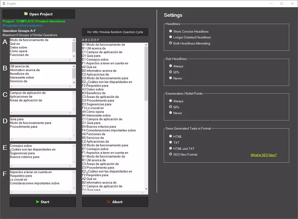 Escribir varios textos con ChatGPT